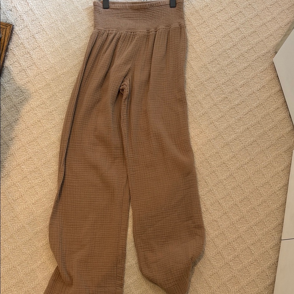 Sundays Brown Wide-Leg Pants